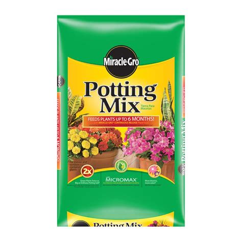 lowes potting mix miracle gro